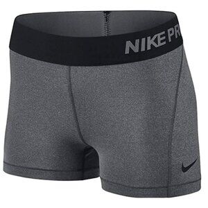 Women's Gray Nike Pro Athletic Shorts